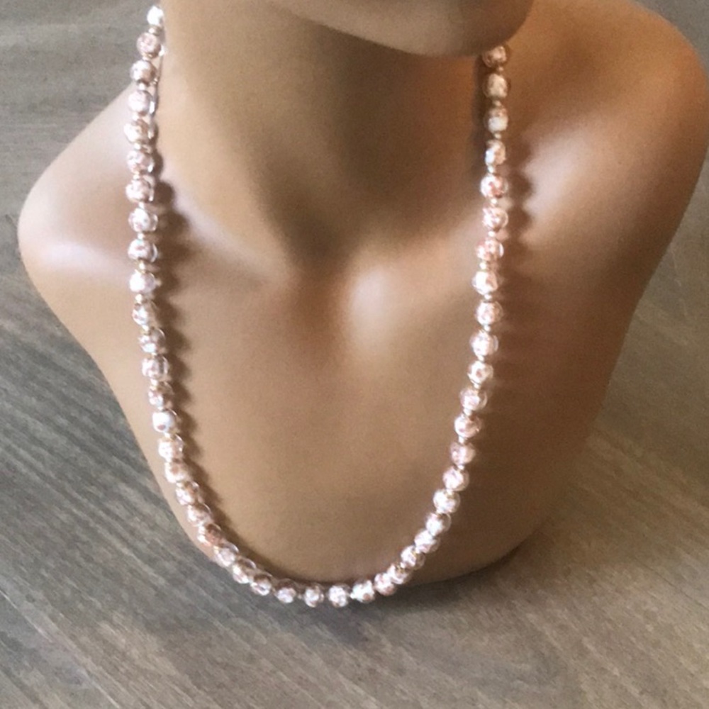 Italian glass beaded necklace.